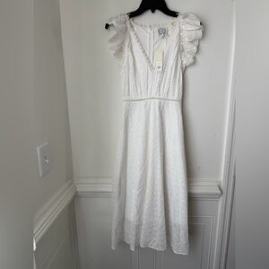 Francesca's Collections White Eyelet Dress